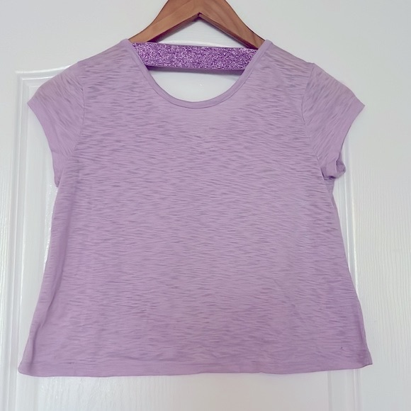 3/$20 😀 JUSTICE Tshirt Sequin Heart - Size 12 - Picture 2 of 3